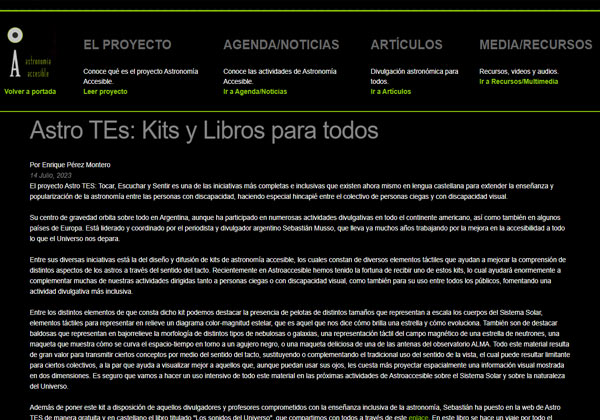 Astro TEs: Kits y Libros para todos
